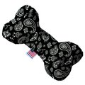 Mirage Pet Products Black Western Canvas Bone Dog Toy 8 in. 1256-CTYBN8
